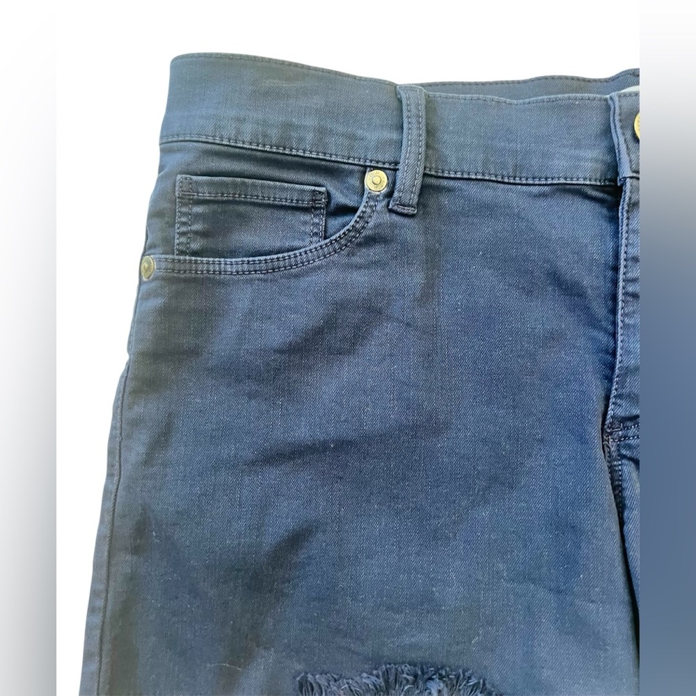 LOFT Dark Blue Shorts Cutoffs Size 6 - Picture 5 of 14